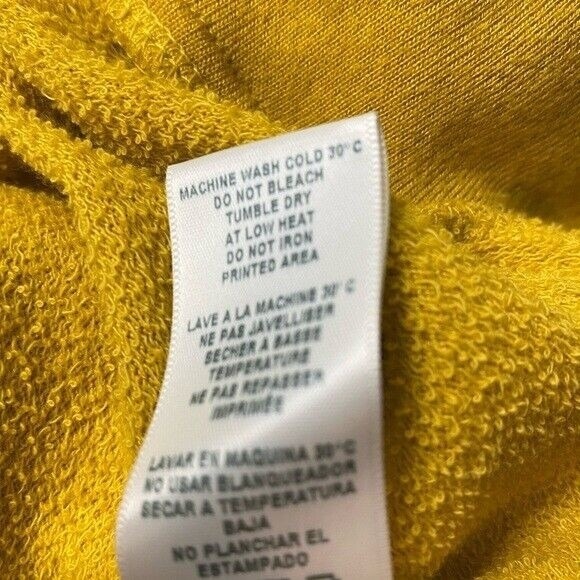 SUNDRY Women Pullover Size‎ 0 Mustard Yellow Crewneck Star Graphic Casual - Picture 5 of 7